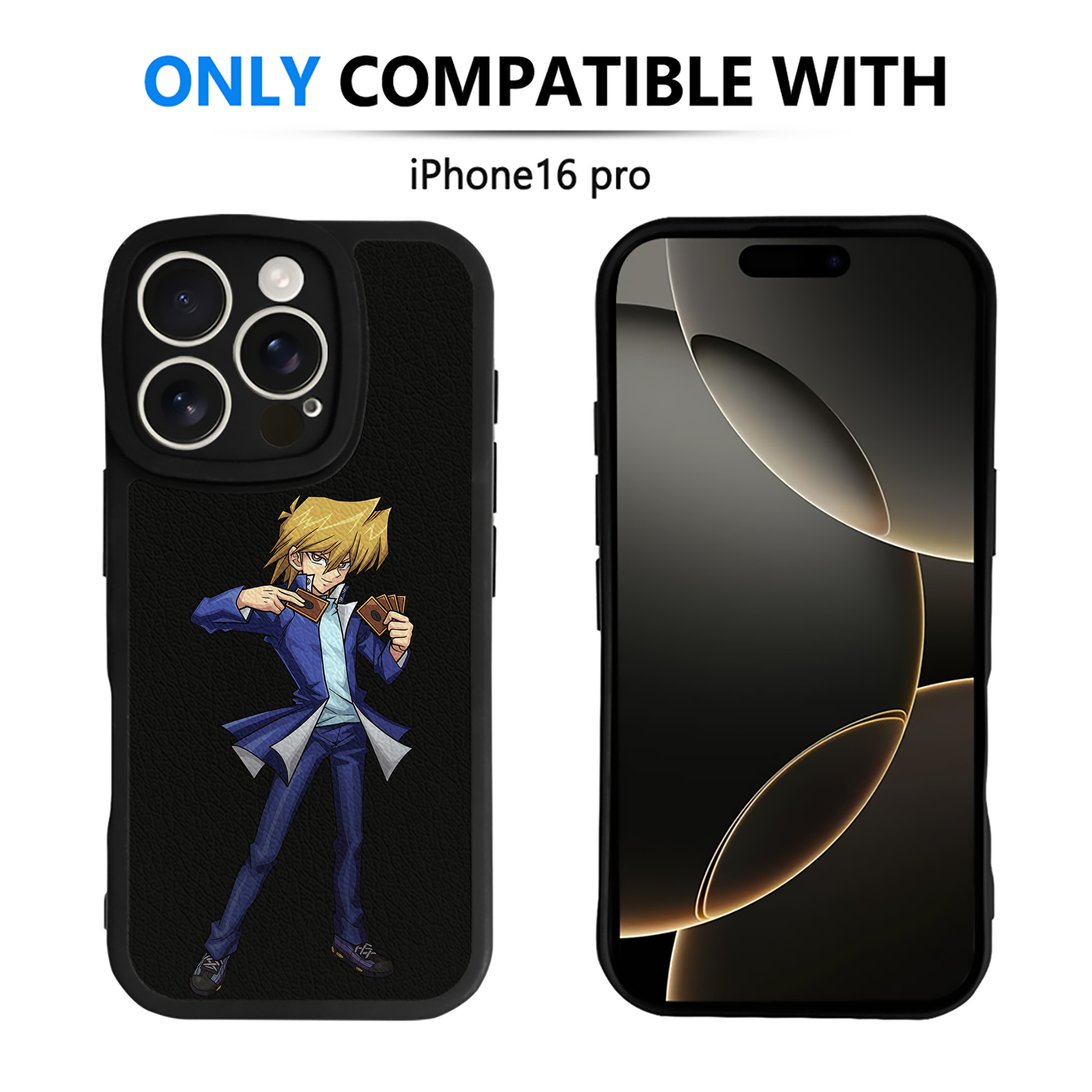 遊☆戯☆王 Yu-Gi-Oh! 【iPhone 16シリーズ対応】シリコンスマホケース（レザー調） 材質：シリコン
